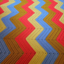Load image into Gallery viewer, Yellow and Blue Afghan