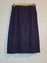 Load image into Gallery viewer, XS/S - purple Paisley collared skirt set