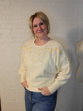 Load image into Gallery viewer, Up to XXL - cream beaded sweater