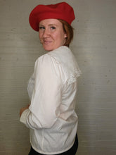 Load image into Gallery viewer, M/L - vintage lace collared blouse