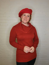 Load image into Gallery viewer, L/XL - cowl neck tunic sweater