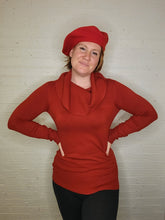 Load image into Gallery viewer, L/XL - cowl neck tunic sweater