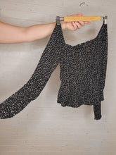 Load image into Gallery viewer, XS - Sheer Sleeve Dot Top