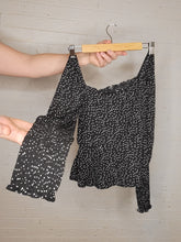 Load image into Gallery viewer, XS - Sheer Sleeve Dot Top