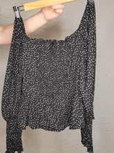Load image into Gallery viewer, XS - Sheer Sleeve Dot Top