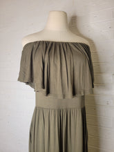 Load image into Gallery viewer, L - Army Green Maxi Dress