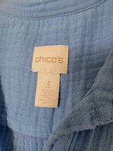 Load image into Gallery viewer, XL - Chico's Gauzy Buttondown