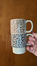 Load image into Gallery viewer, Stacking floral espresso mugs