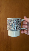 Load image into Gallery viewer, Stacking floral espresso mugs