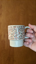 Load image into Gallery viewer, Stacking floral espresso mugs