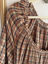 Load image into Gallery viewer, Extra Large - brown plaid dress
