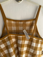Load image into Gallery viewer, Small mustard gingham top
