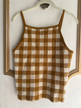 Load image into Gallery viewer, Small mustard gingham top
