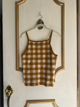 Load image into Gallery viewer, Small mustard gingham top
