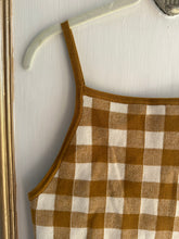Load image into Gallery viewer, Small mustard gingham top
