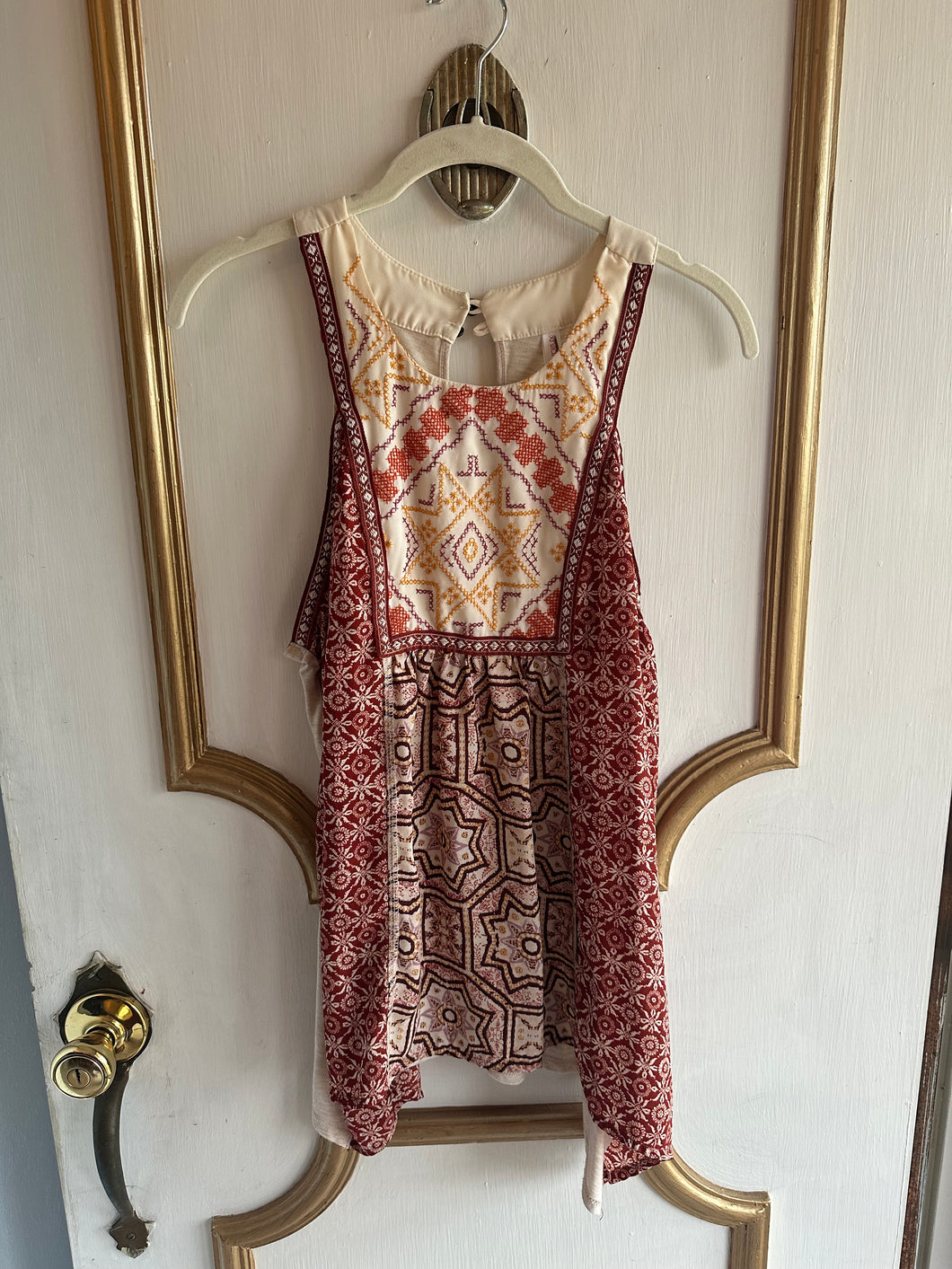 XXL - Cross stitch boho tank