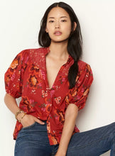 Load image into Gallery viewer, M - Lace Floral Puff Sleeve Blouse
