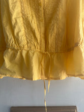 Load image into Gallery viewer, Large - Butter yellow peasant blouse
