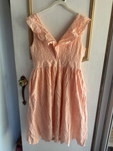 Load image into Gallery viewer, Large/12 - peach eyelet dress
