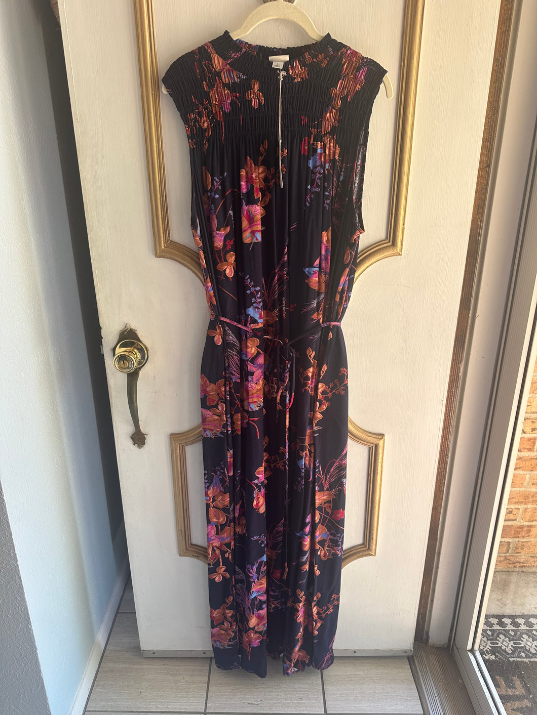 Large - NWT High Neck Navy Maxi