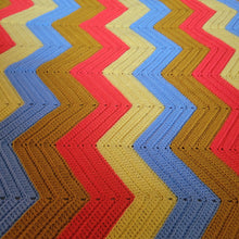 Load image into Gallery viewer, Yellow and Blue Afghan
