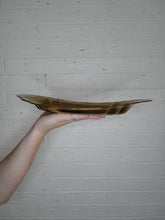 Load image into Gallery viewer, vintage brass serving/display tray

