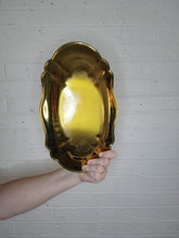 Load image into Gallery viewer, vintage brass serving/display tray
