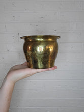 Load image into Gallery viewer, vintage brass pot/planter
