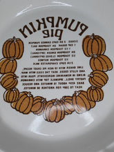 Load image into Gallery viewer, Vintage Pumpkin Pie dish with recipe
