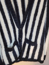 Load image into Gallery viewer, S/XS - Striped Fuzzy Cardigan
