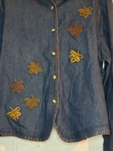Load image into Gallery viewer, L - chambray leafy shacket
