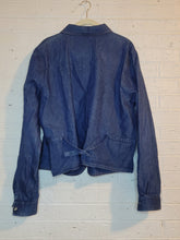 Load image into Gallery viewer, L - chambray leafy shacket
