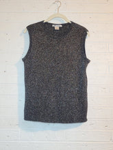Load image into Gallery viewer, L - sparkly silver tank sweater
