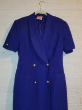 Load image into Gallery viewer, S - double breasted blazer dress
