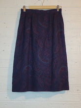 Load image into Gallery viewer, XS/S - purple Paisley collared skirt set
