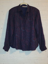 Load image into Gallery viewer, XS/S - purple Paisley collared skirt set
