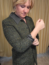 Load image into Gallery viewer, M - Green Blazer with Contrasting Collar

