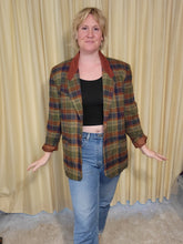 Load image into Gallery viewer, XL/2X - Warm Plaid Blazer
