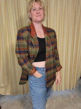 Load image into Gallery viewer, XL/2X - Warm Plaid Blazer
