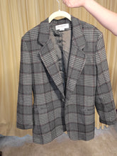 Load image into Gallery viewer, S - Green Plaid Blazer
