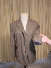 Load image into Gallery viewer, S/M - Brown Plaid Blazer
