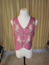 Load image into Gallery viewer, S - Embroidered Mauve Vest
