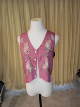 Load image into Gallery viewer, S - Embroidered Mauve Vest
