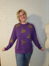 Load image into Gallery viewer, up to XXL - purple tassel sweater
