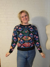 Load image into Gallery viewer, up to L - Abstract floral sweater
