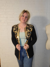 Load image into Gallery viewer, up to L - gold sequins cardigan
