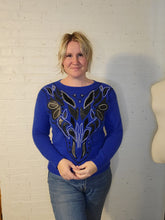 Load image into Gallery viewer, up to M - cobalt blue sweater
