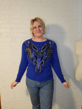 Load image into Gallery viewer, up to M - cobalt blue sweater
