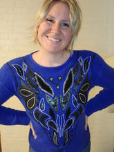 Load image into Gallery viewer, up to M - cobalt blue sweater
