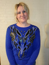 Load image into Gallery viewer, up to M - cobalt blue sweater
